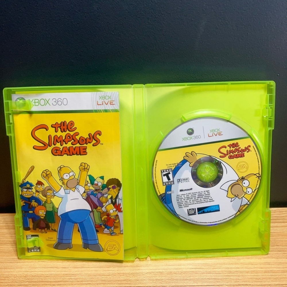 The Simpsons Game Xbox 360 EA Games CIB Complete with Manual 2007 Action Comedy - Picture 3 of 4